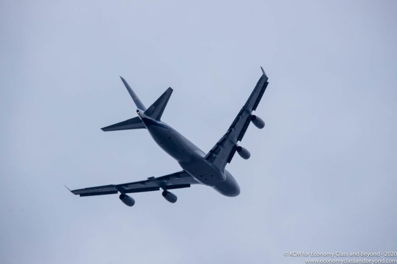 British Airways Boeing 747-400 "BOAC" Climbing out of Chicago O'Hare - Image, Economy Class and Beyond