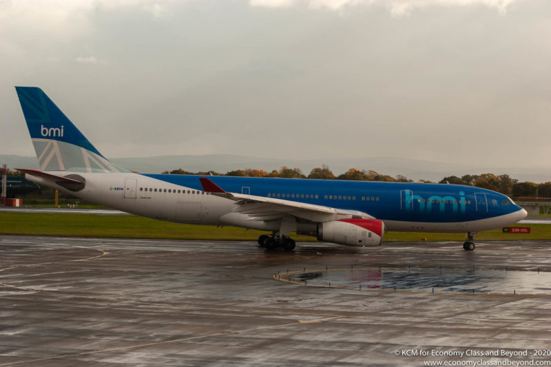 British Midland Airbus A330-200 at Manchester Airport - Image, Economy Class and Beyond