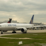 United Airlines Boeing 777-200ER preparing to depart London Heathrow - Image, Economy Class and Beyond