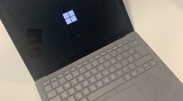 a laptop on a table