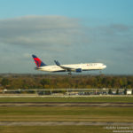 Delta Air Lines Boeing 767-300ER arriving into London Heathrow Airport - Image, Economy Class and Beyond