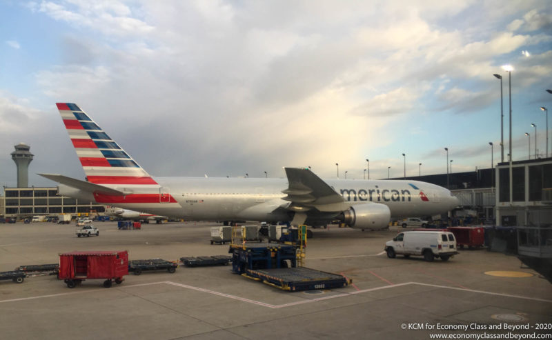 American Airlines Boeing 777-200ER at Chicago O'Hare - Image, Economy Casss and Beyond
