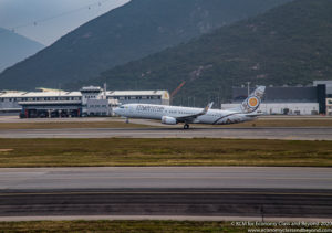 Myanmar National Airlines Boeing 737-800 departing Hong Kong - Image, Economy Class and Beyond