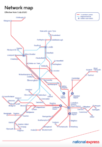 National Express Map from 1st July 2020 - Image, National Express