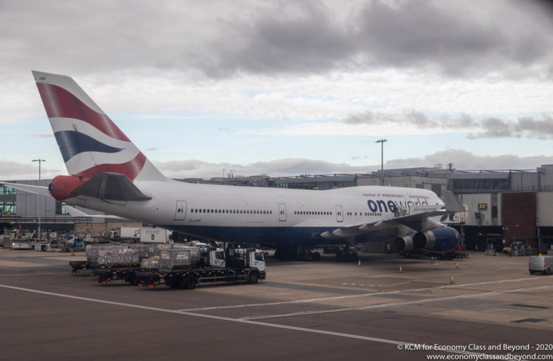 British Airways Boeing 747-400 at London Heathrow Airport - Image, Economy Class and Beyond