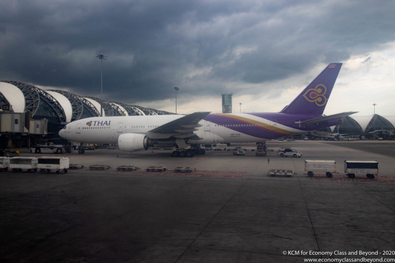 Thai Airways Boeing 777-200ER at Bangkok Suvarnabhumi Airport - Image, Economy Class and Beyond