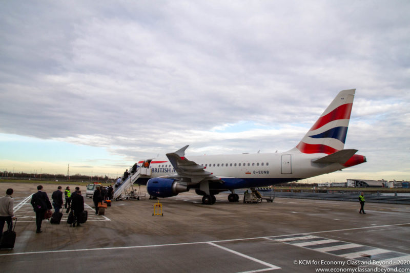 British Airways Airbus A318 at London City Airport - Image, Economy Class and Beyond