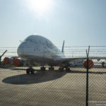 Lufthansa Airbus A380 parked at Frankfurt Airport - Image, Economy Class and Beyond