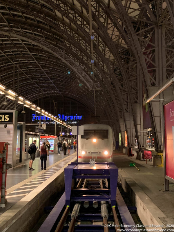 a train in a station