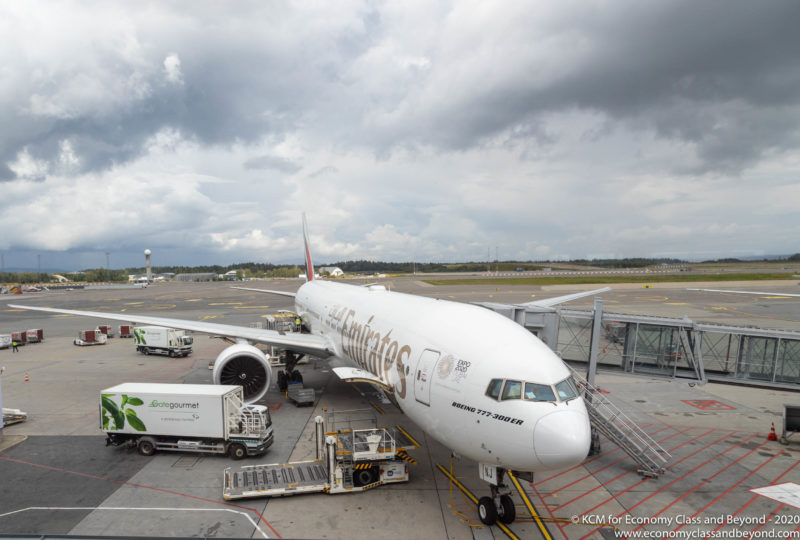 Aircraft Art - Emirates Boeing 777-300ER at Oslo Gardermoen Airport - Image, Economy Class and Beyond