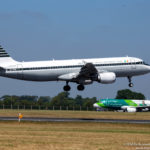 Aer Lingus Airbus A320 Retro Colour scheme arriving at Dublin Airport - Image, Economy Class and Beyond