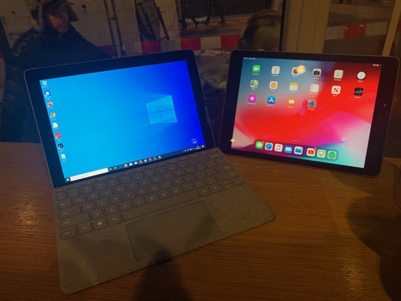 two laptops on a table