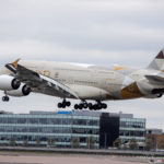 Etihad Airbus A380-800 on Final Approach to London Heathrow - Image, Economy Class and Beyond