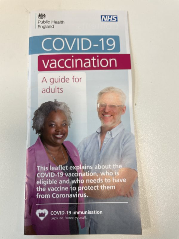 a package of a vaccination