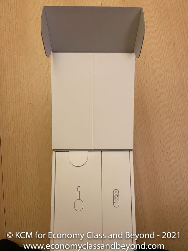 a white box with a lid open