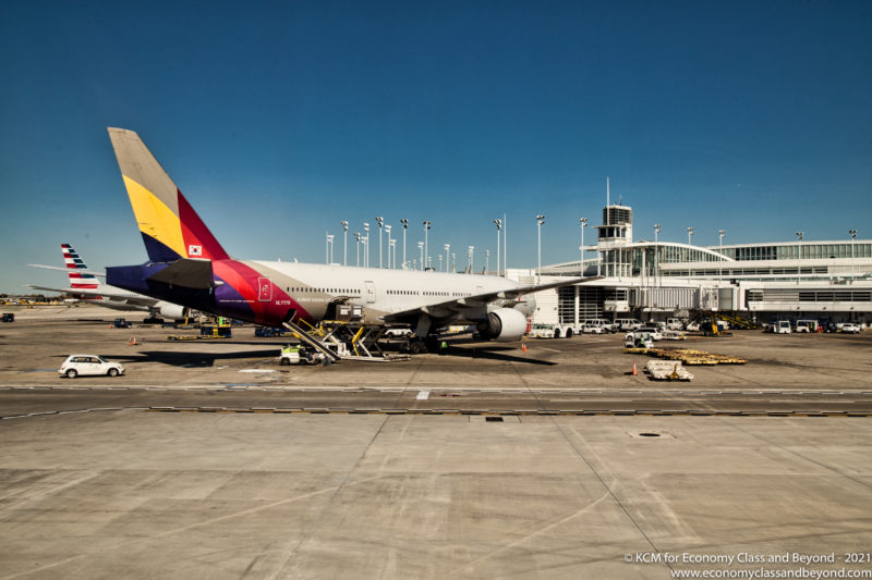Asiana Airlines Boeing 777-200ER at Chicago O'Hare International Airport - Image, Economy Class and Beyond