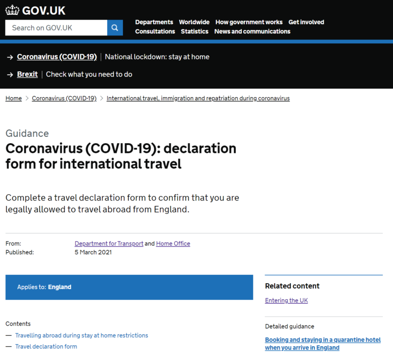 Want to leave/exit the United Kingdom? Prepare to fill a form in ...