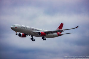Virgin Atlantic Airbus A330-300 arriving into London Heathrow - Image, Economy Class and Beyond