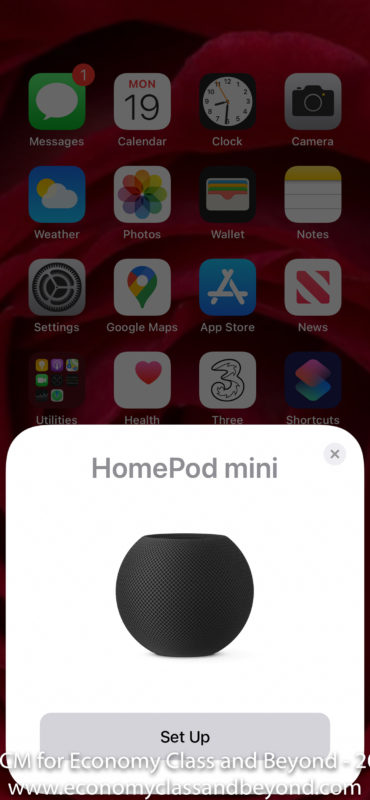 a screenshot of a homepod mini