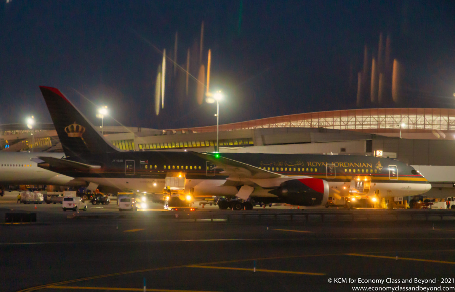 Airplane Art Royal Jordanian Boeing 7878 at New York JFK Economy