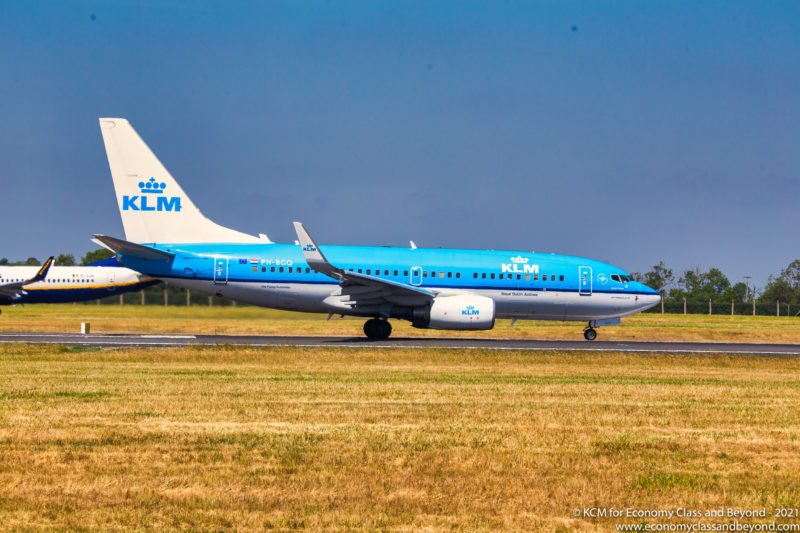 KLM Boeing 737-800 taking off from Dublin Airport - Image, Economy Class and Beyond