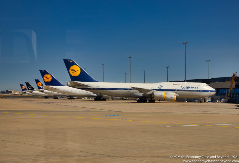 Lufthansa Boeing 747-8I parked at Frankfurt Airport - Image, Economy Class and Beyond