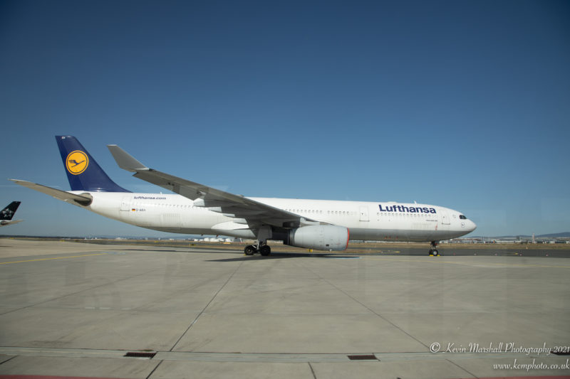 Lufthansa Airbus A330-300 parked at Frankfurt Airport