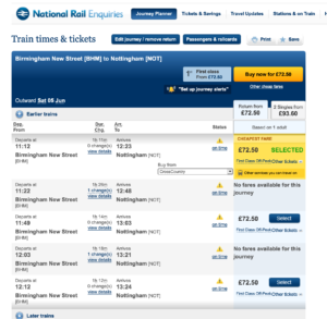 a screenshot of a train ticket