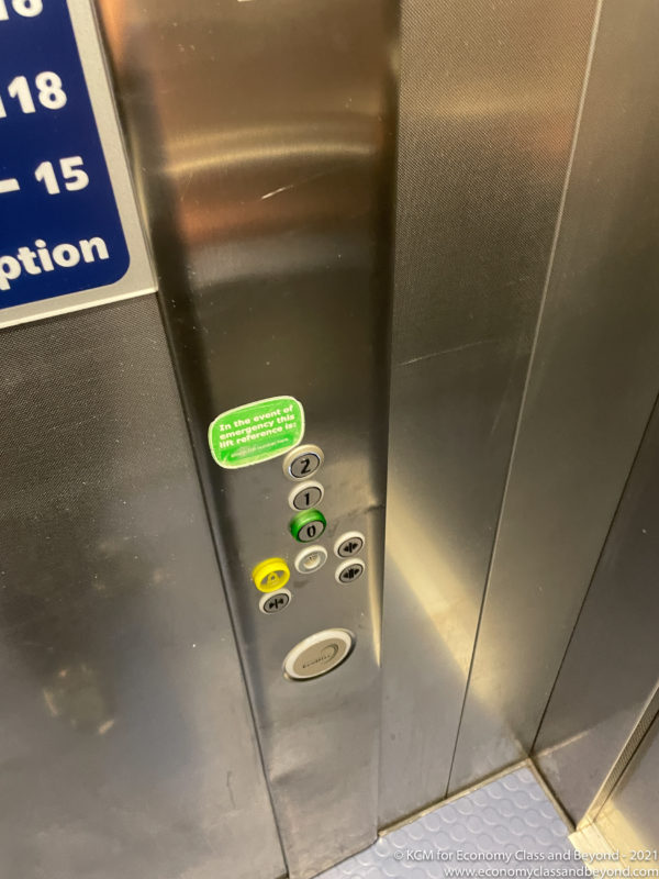 buttons on the elevator buttons