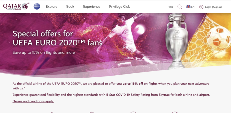 Qatar Airways offers 15% off from certain countries
