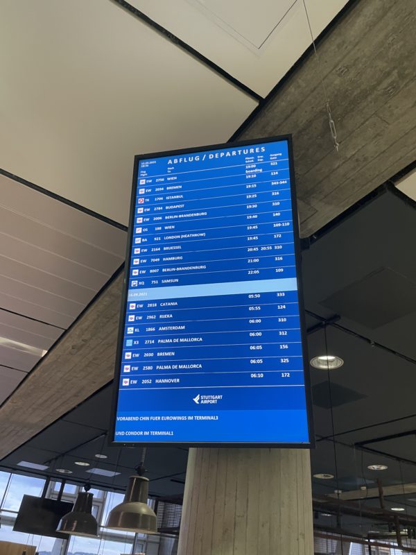 a screen with information on it