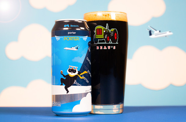 Porter Airlines and Beau’s Brewing Co. are launching a new co-branded porter-style beer, the Porter Porter. (CNW Group/Porter Airlines)