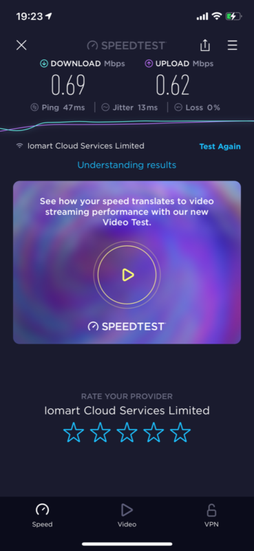 a screenshot of a video test