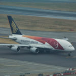 Singapore Airlines Airbus A380 (SG50) taxiing at Heathrow Airport - Image, Economy Class and Beyond