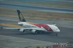 Singapore Airlines Airbus A380 (SG50) taxiing at Heathrow Airport - Image, Economy Class and Beyond