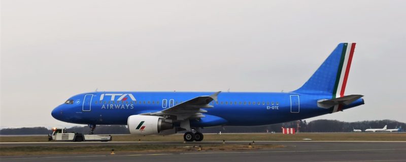 ITA Airways Blue A320 - Foto, ITA Airways via Twitter