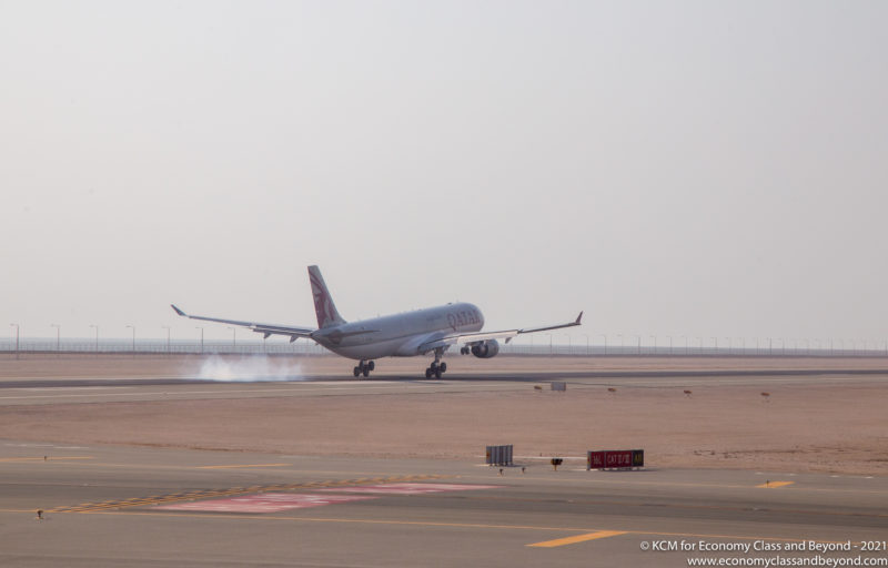 Qatar Airways Airbus A330-300 landing at Hamad International Airport - Image, Economy Class and Beyond