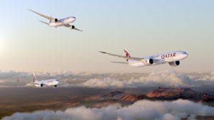 a group of airplanes flying in the sky