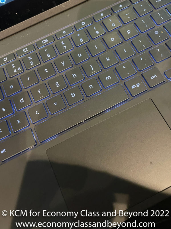 a keyboard on a laptop