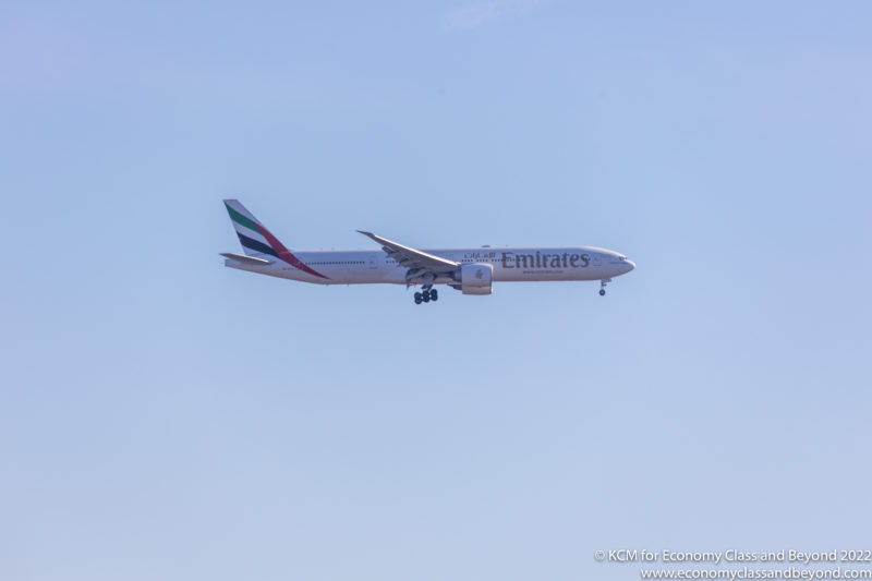 Emirates Boeing 777-300ER approaching Chicago O'Hare