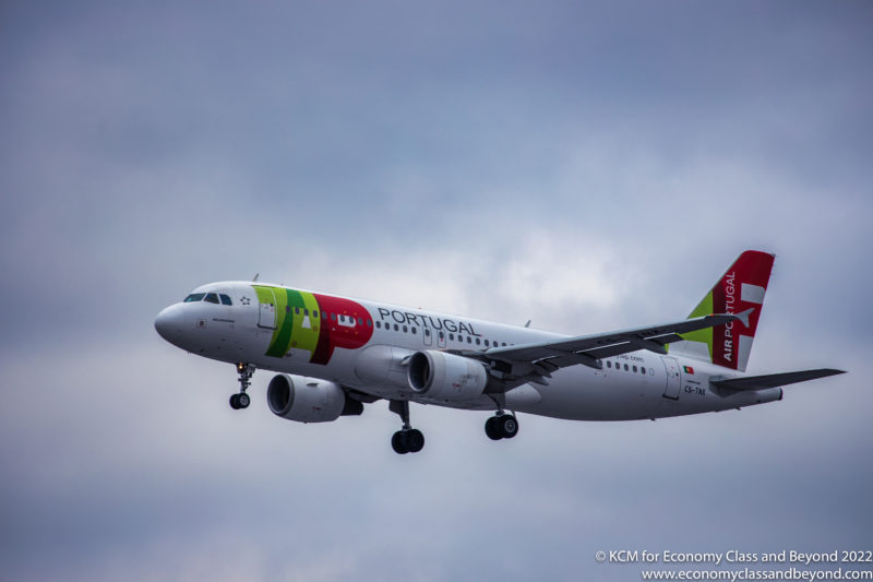 TAP Air Portugal Airbus A320ceo arriving at London Heathrow Airport - Image, Economy Class and Beyond