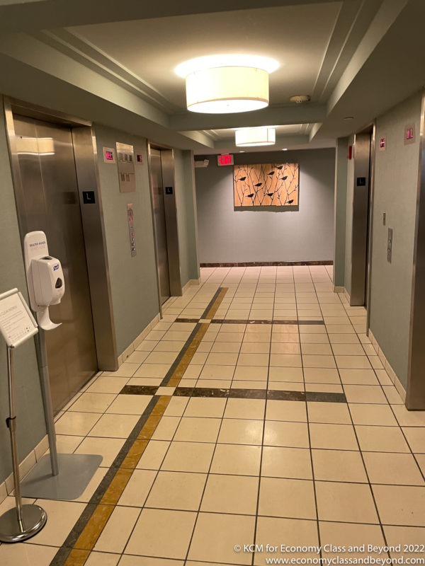 an elevator doors in a hallway