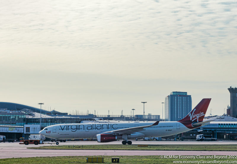 Virgin Atlantic Airbus A330-300 at London Heathrow Airport - Image, Economy Class and Beyond