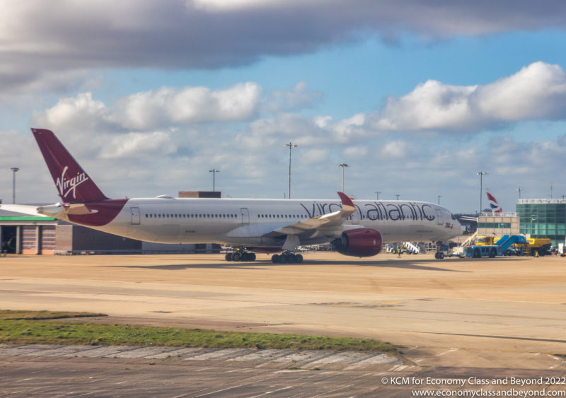Virgin Atlantic Airbus A350-1000 at London Heathrow Airport - Image, Economy Class and Beyond