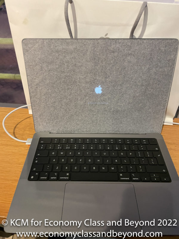 a laptop with a screen open