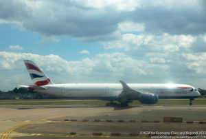 British Airways Airbus A350-1000 departing London Heathrow - Image, Economy Class and Beyond