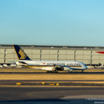Singapore Airlines Airbus A380 landing at London Heathrow Airport - Image Economy Class and Beyond