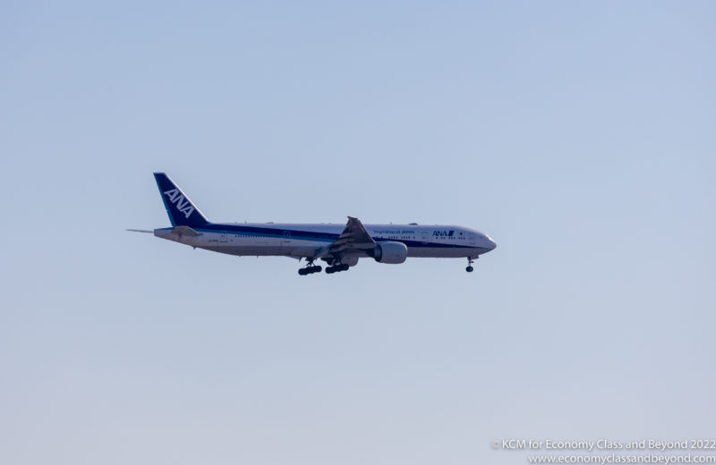 All Nippon Airlines Boeing 777-300ER on approach to Chicago O'Hare - Image, Economy Class and Beyond