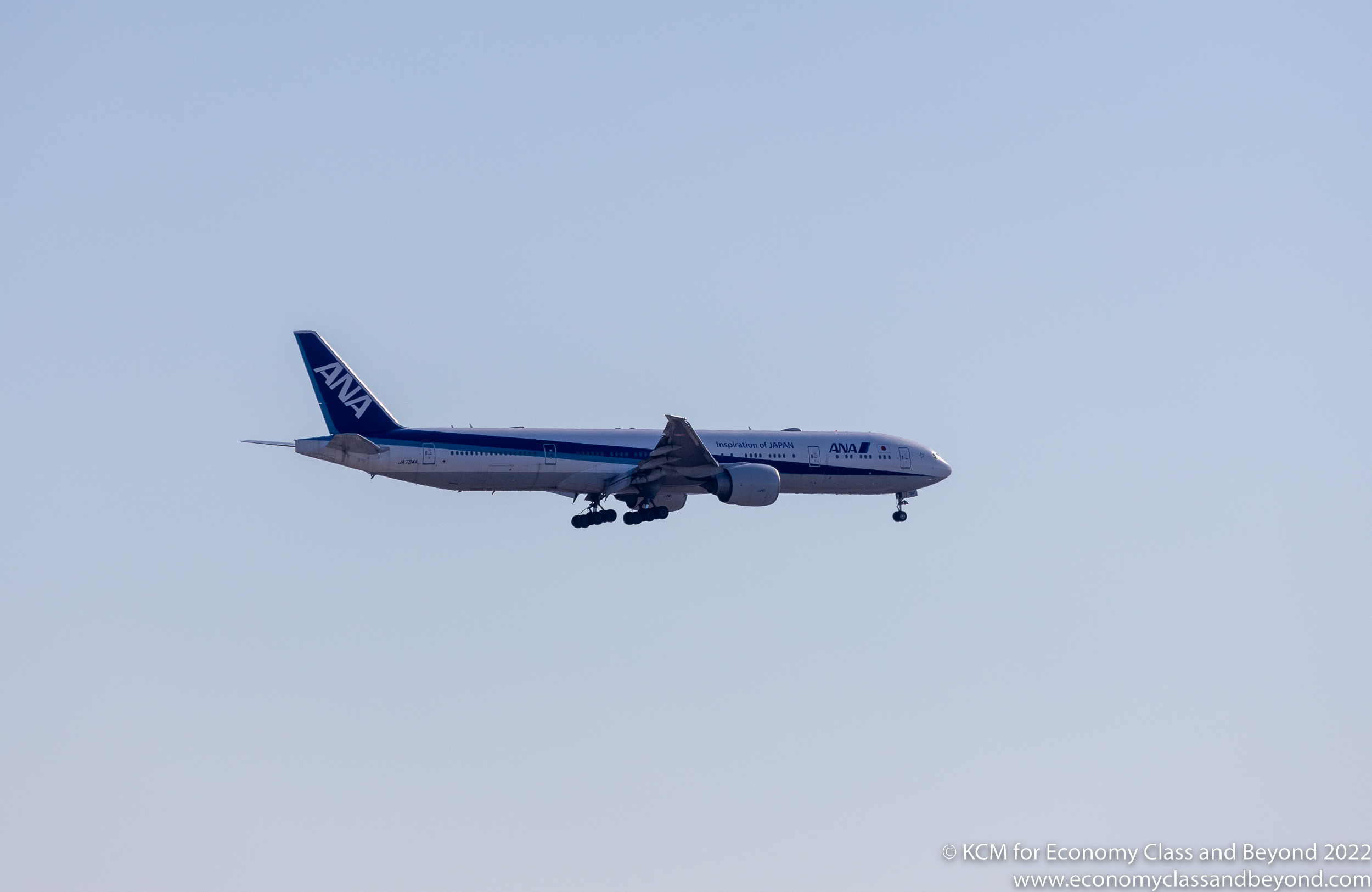 Airplane Art - ANA Boeing 777-300ER on finals for Chicago O'Hare 