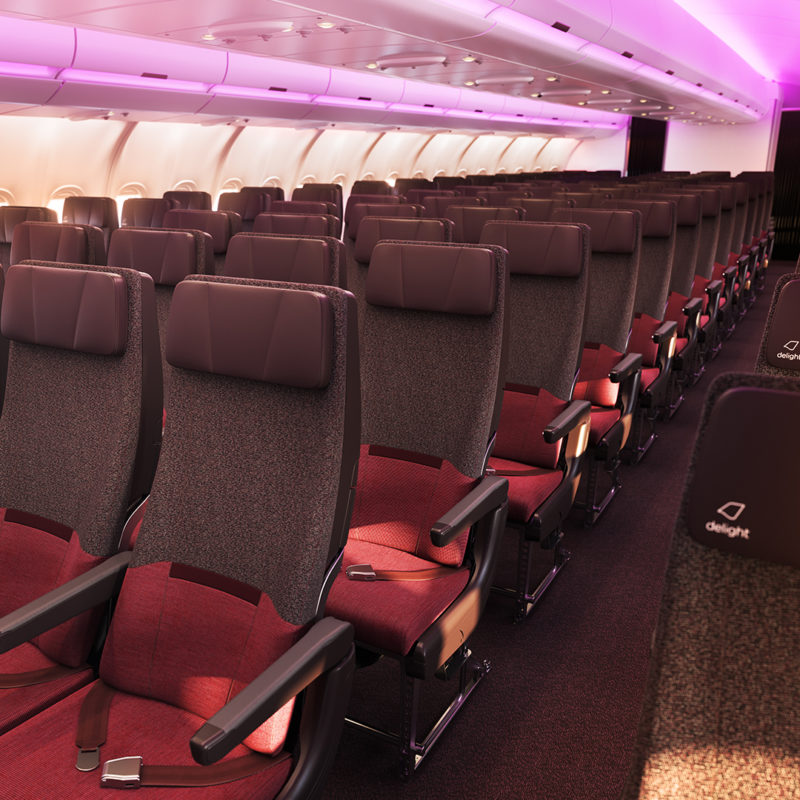 Unveiled Virgin Atlantic's Airbus A330900neo's interiors Economy